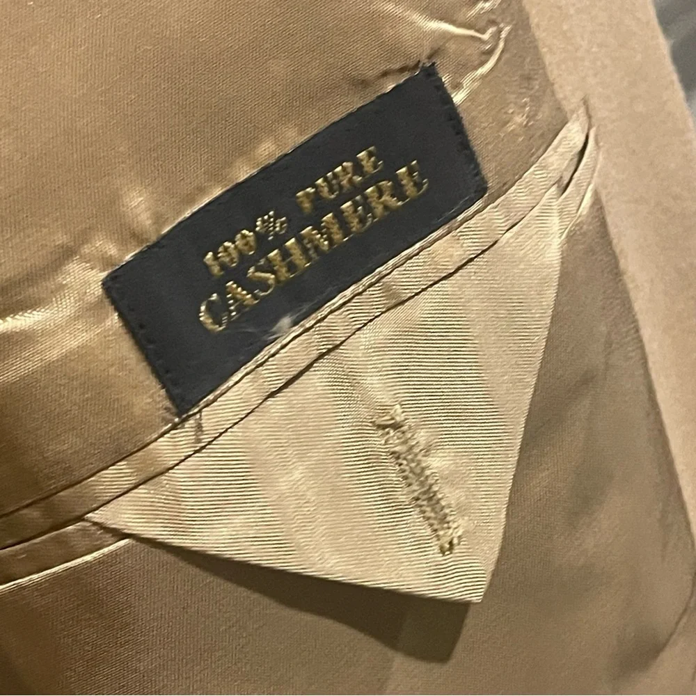 Lord & Taylor Camel Tan Cashmere Sports Coat 42L